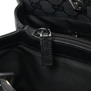 Gucci 002 1010 Anthracite GG Bamboo Tote Bag
