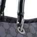 Gucci 002 1010 Anthracite GG Bamboo Tote Bag