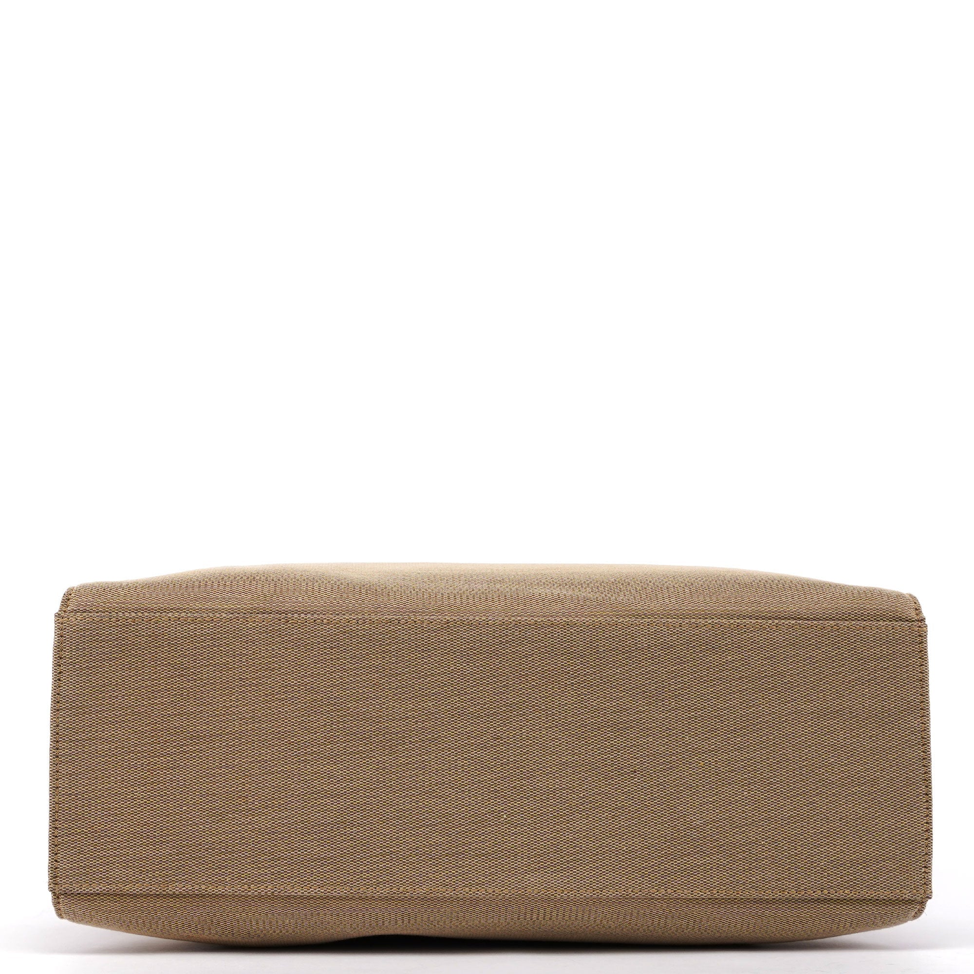 Gucci 002 1010 Sac cabas Bamboo en toile beige