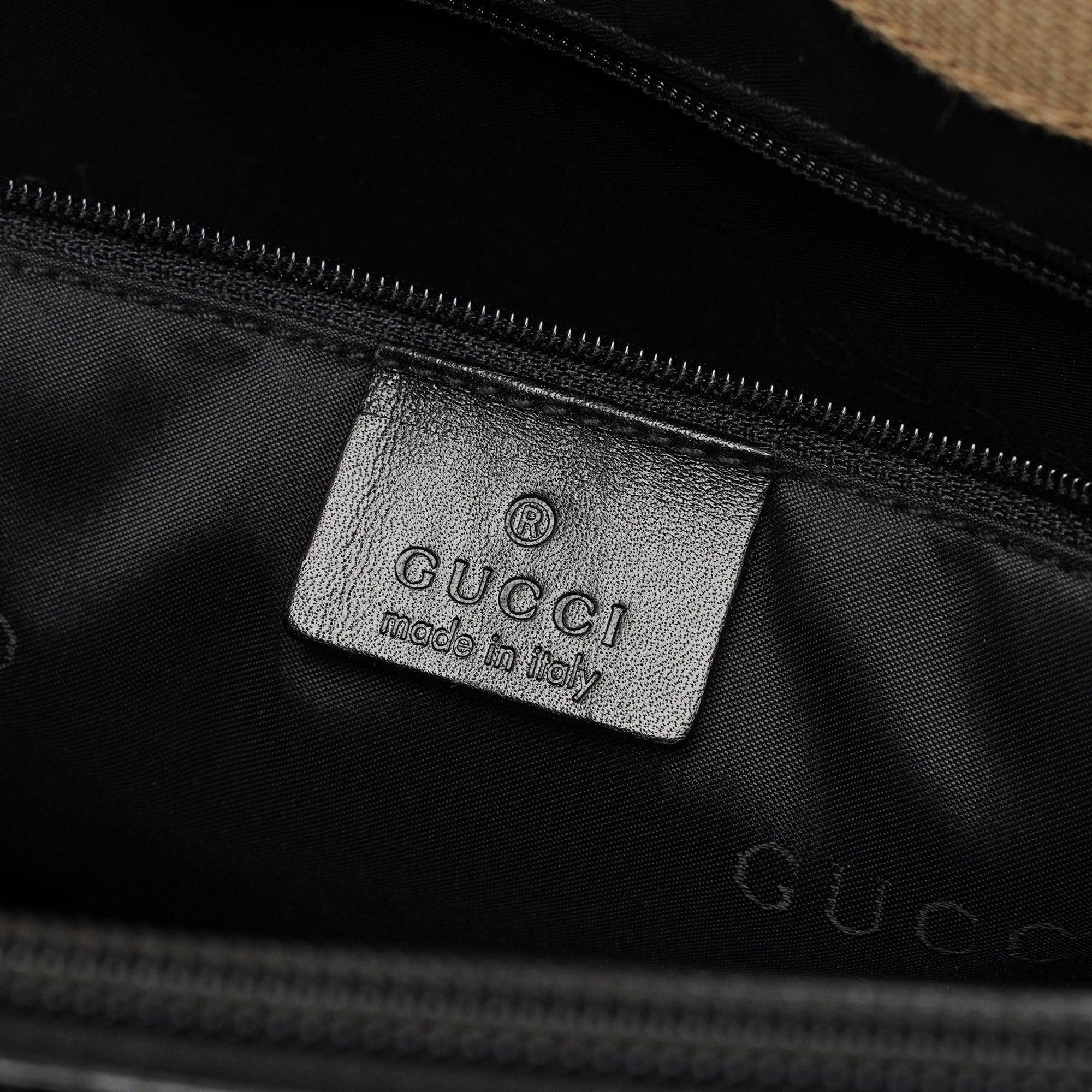 Gucci 002 1010 Sac cabas Bamboo en toile beige