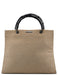 Gucci 002 1010 Beige Canvas Bamboo Tote Bag