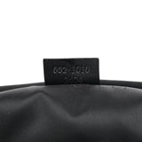 Gucci 002 1010 Black Canvas Bamboo Tote Bag