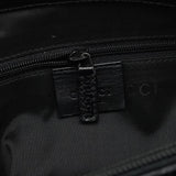 Gucci 002 1010 Black Canvas Bamboo Tote Bag