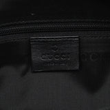 Gucci 002 1010 Black Canvas Bamboo Tote Bag