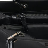 Gucci 002 1010 Black Canvas Bamboo Tote Bag