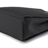 Gucci 002 1010 Black Canvas Bamboo Tote Bag