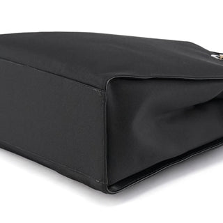Gucci 002 1010 Black Canvas Bamboo Tote Bag