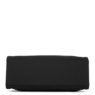 Gucci 002 1010 Black Canvas Bamboo Tote Bag