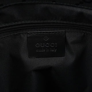 Gucci 002 1010 Black GG Bamboo Tote Bag
