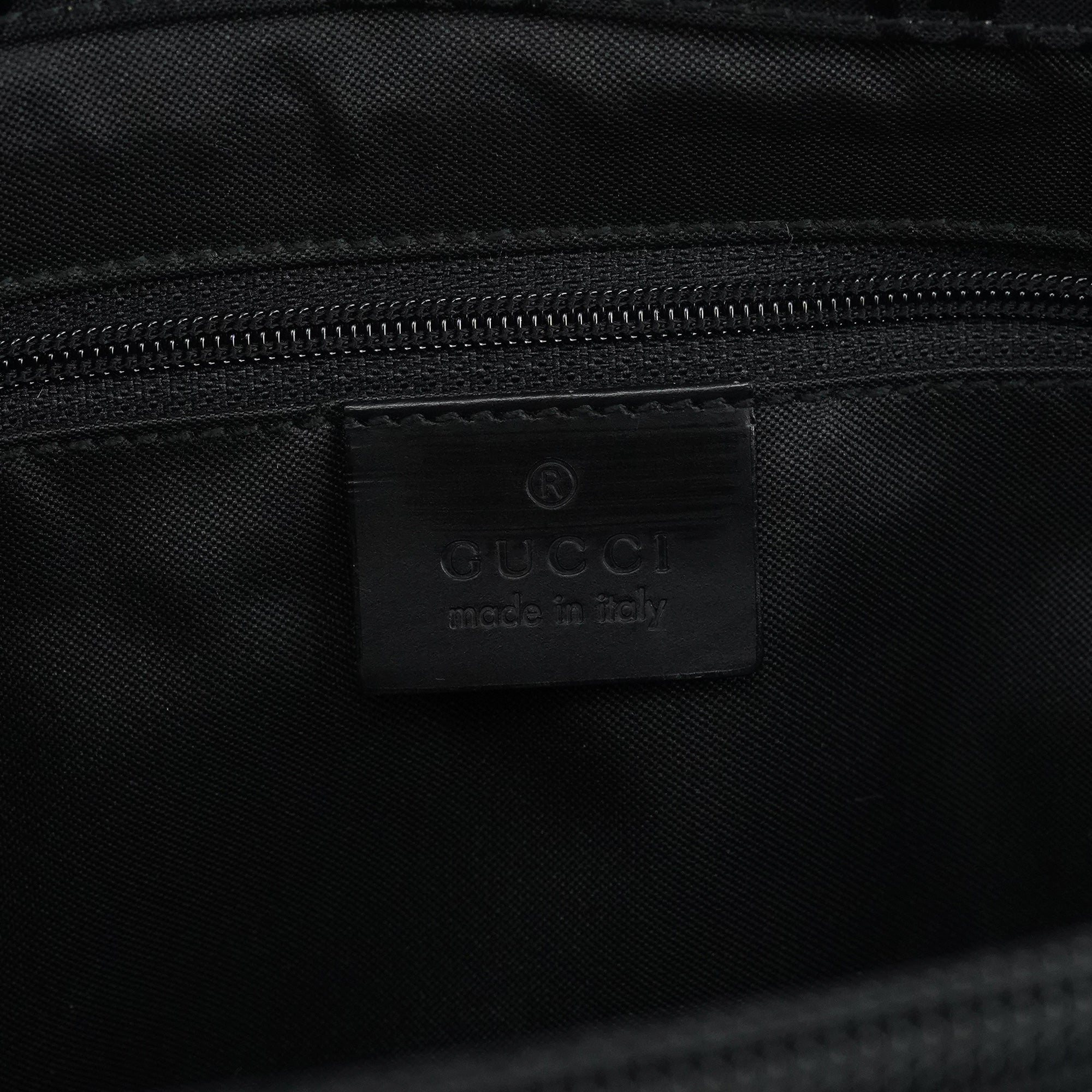 Gucci 002 1010 Black GG Bamboo Tote bag
