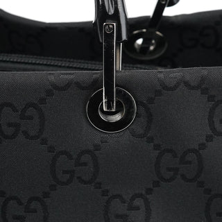 Gucci 002 1010 Black GG Bamboo Tote bag