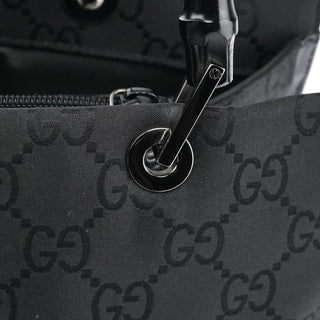 Gucci 002 1010 Black GG Bamboo Tote bag