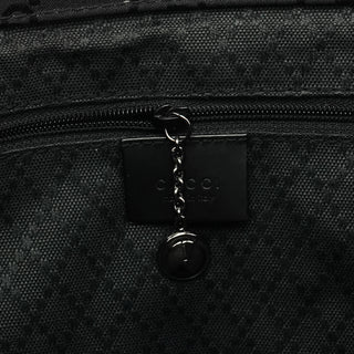 Gucci 002 1010 Black GG Bamboo Tote Bag