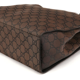 Gucci 002 1010 Brown GG Canvas Bamboo Tote Bag