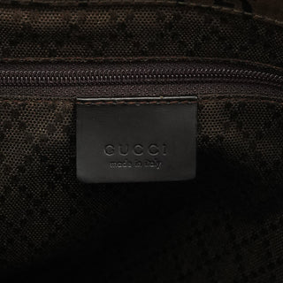 Gucci 002 1010 Brown GG Canvas Bamboo Tote Bag