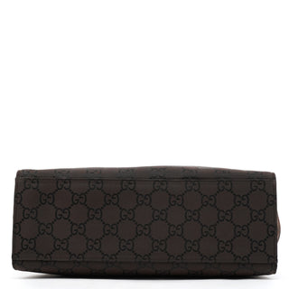 Gucci 002 1010 Brown GG Canvas Bamboo Tote Bag