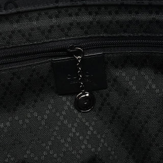 Gucci 002 1015 Black GG Bamboo Tote Bag