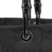 Gucci 002 1016 Black GG Bamboo Tote