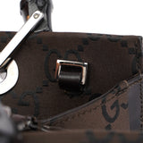 Gucci 002 1016 Brown GG Bamboo 2-Way Tote