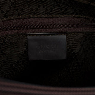 Gucci 002 1016 Brown GG Bamboo Tote Bag
