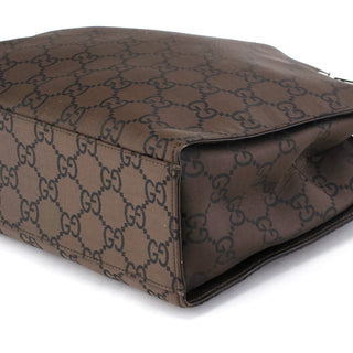 Gucci 002 1016 Brown GG Bamboo Tote Bag