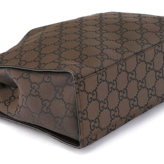 Gucci 002 1016 Brown GG Bamboo Tote Bag