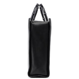 Gucci 002 1033 Black Leather Bamboo 2-Way Tote Bag