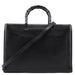 Gucci 002 1033 Black Leather Bamboo 2-Way Tote Bag