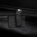 Gucci 002 1033 Black Leather Bamboo 2-Way Tote Bag