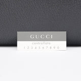 Gucci 002 1034 Black Leather Bamboo Tote Bag