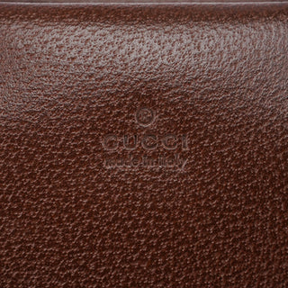 Gucci 002 1035 Brown Leather Bamboo 2-Way Tote