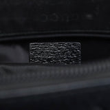Gucci 002 1045 Black Leather Dual Pocket Tote