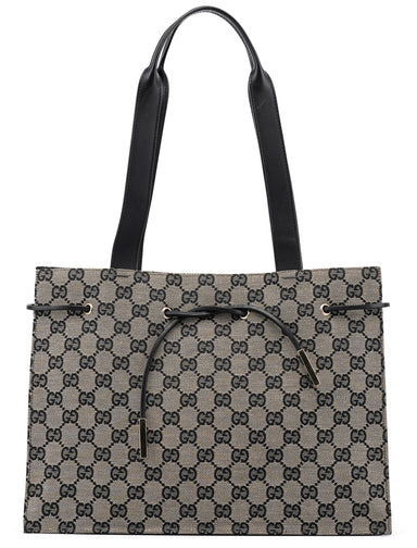 Gucci 002 1053 Grey GG Drawstring Tote Bag