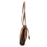 Gucci 002 1054 Beige Lizard Embossed Clutch Tote Bag
