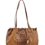 Gucci 002 1054 Beige Lizard Embossed Clutch Tote Bag