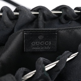 Gucci 002 1054 Black GG Clutch Tote Bag