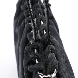 Gucci 002 1054 Black GG Clutch Tote Bag