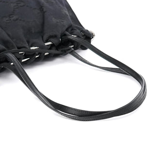 Gucci 002 1054 Black GG Clutch Tote Bag