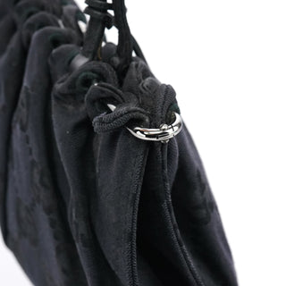 Gucci 002 1054 Black GG Clutch Tote Bag