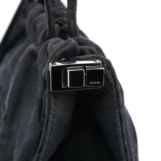 Gucci 002 1054 Black GG Clutch Tote Bag