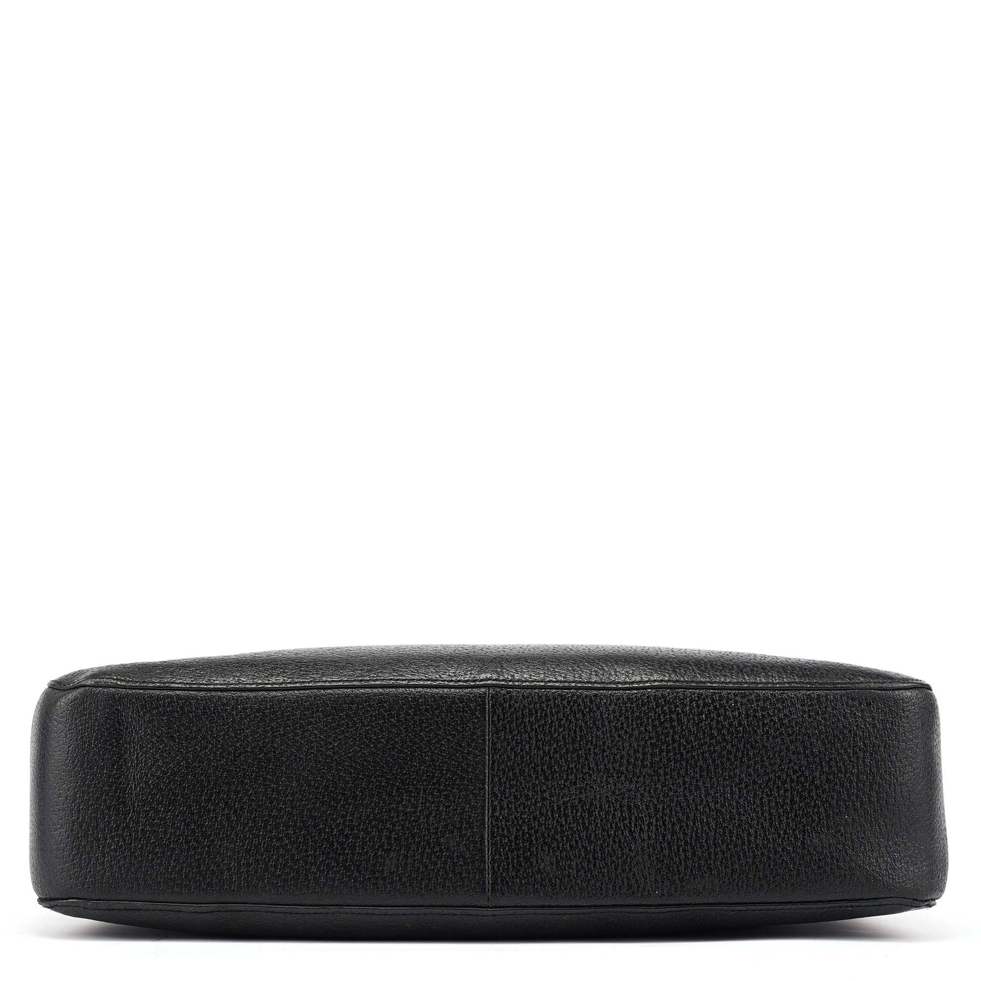 Gucci 002 1059 Sac cabas Bamboo en cuir noir