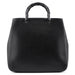 Gucci 002 1060 Black Leather Bamboo Tote