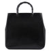 Gucci 002 1060 Black Leather Bamboo Tote