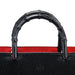 Gucci 002 1060 Black Leather Bamboo Tote