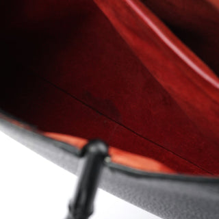 Gucci 002 1060 Black Leather Bamboo Tote Bag