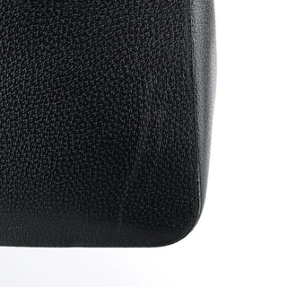 Gucci 002 1060 Black Leather Bamboo Tote Bag