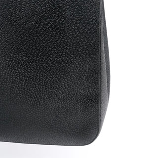 Gucci 002 1060 Black Leather Bamboo Tote Bag
