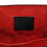 Gucci 002 1060 Black Leather Bamboo Tote Bag