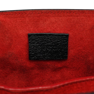Gucci 002 1060 Black Leather Bamboo Tote Bag