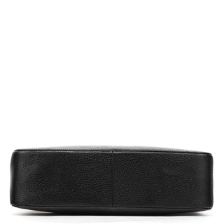 Gucci 002 1060 Black Leather Bamboo Tote Bag